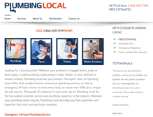 Tablet Screenshot of plumbinglocal.com